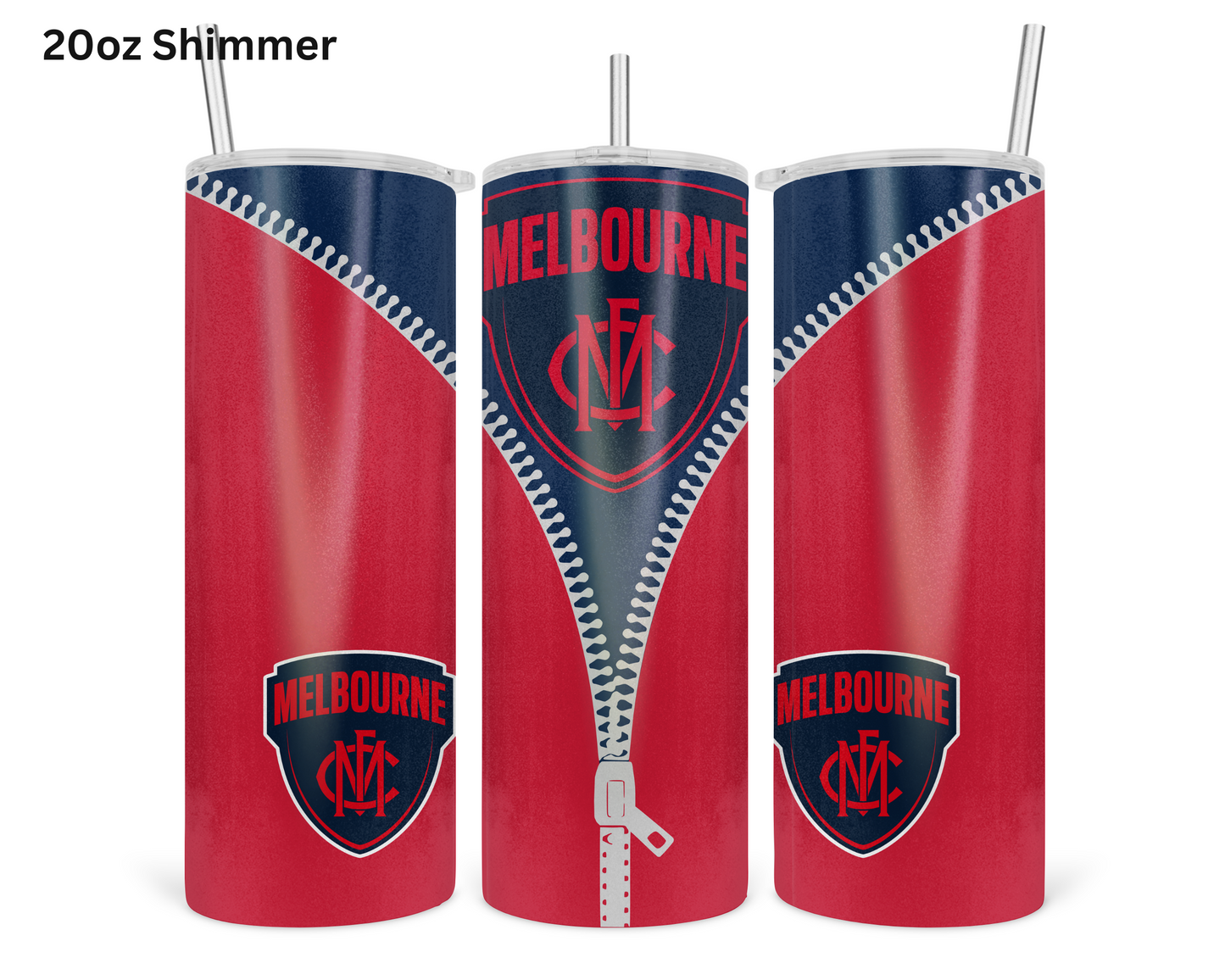 Melbourne AFL Zip Tumbler