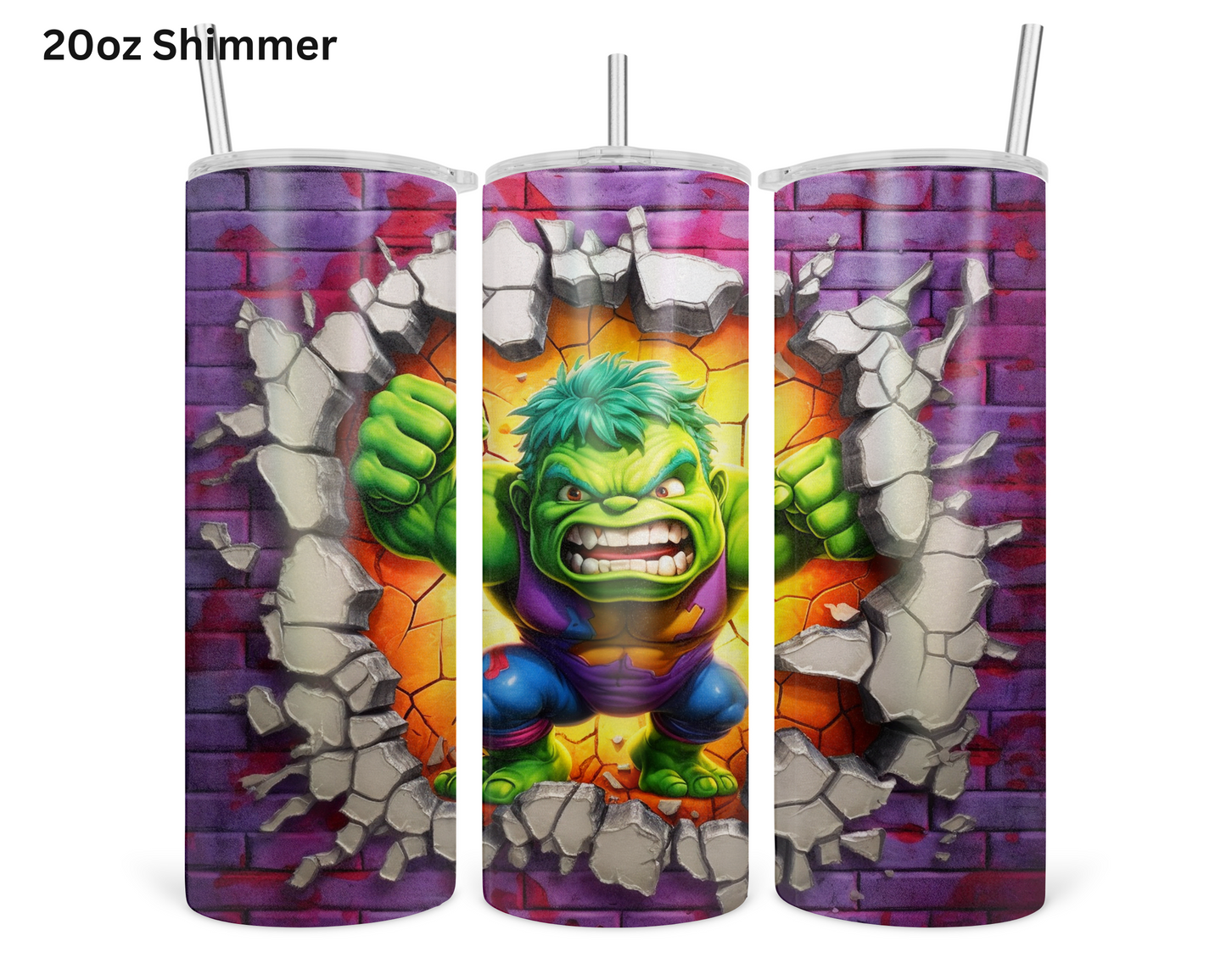 Baby Hulk Wall Break Tumbler