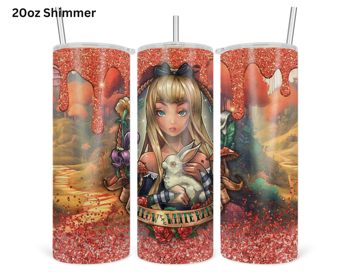 Follow the White Rabbit Tumbler