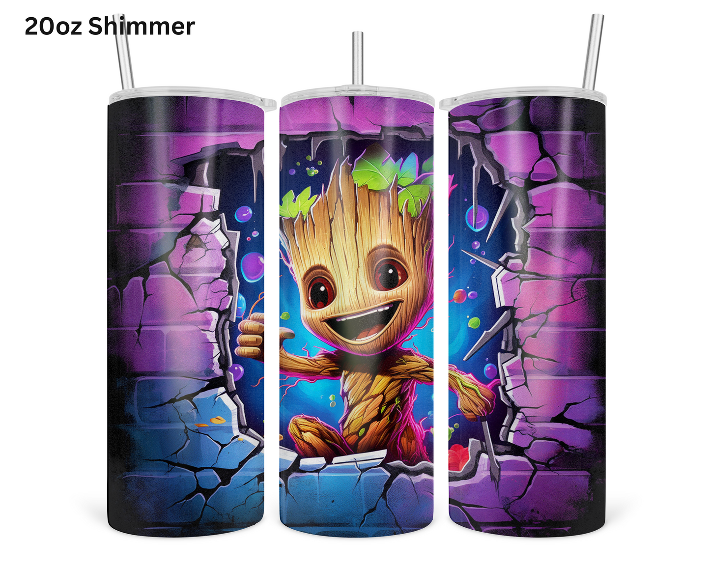 Baby Groot Wall Break Tumbler