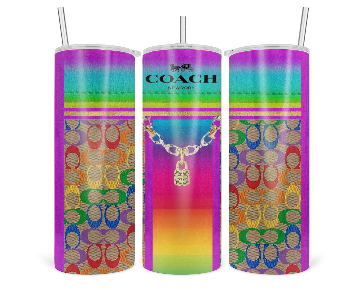 Coach Handbag Inspired Tumbler (055)