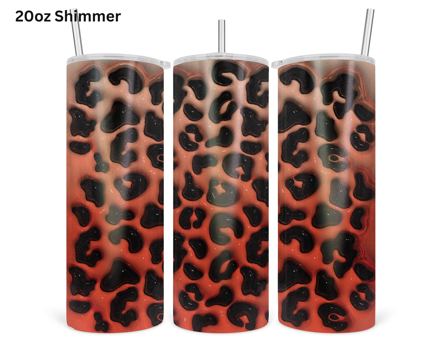 Animal Print - Orange Tumbler