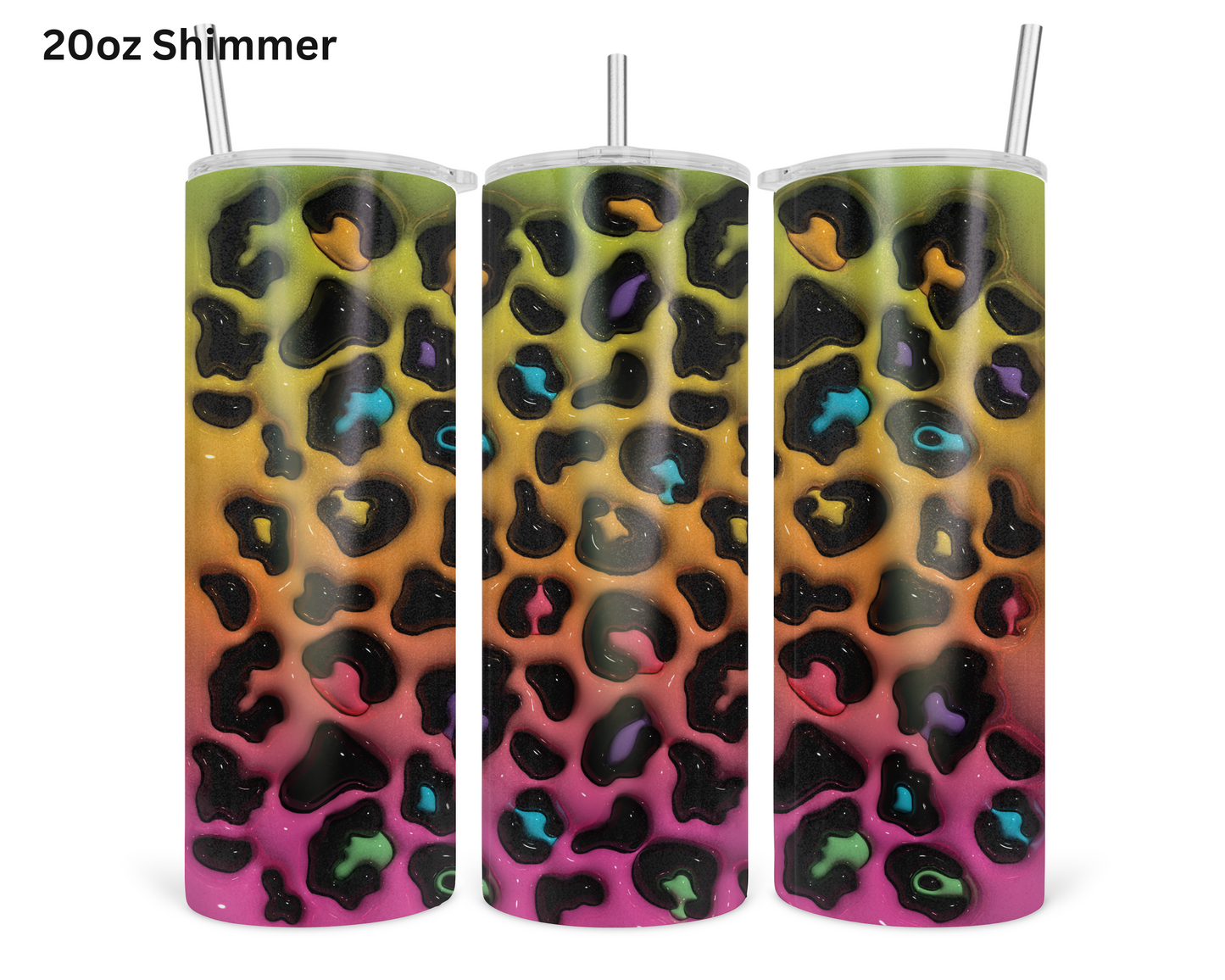 Animal Print - Multi Colored Tumbler