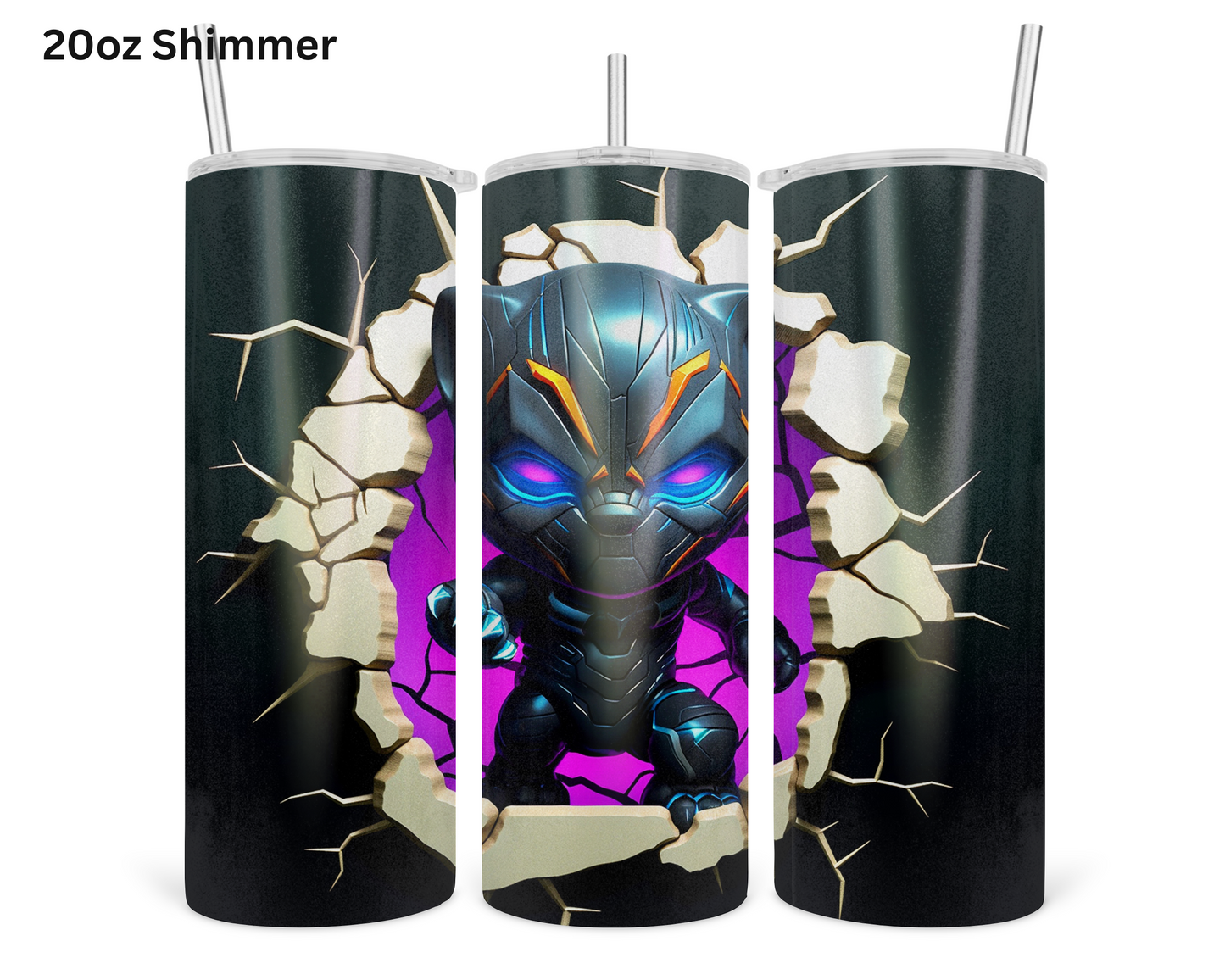 Baby Black Panther Wall Break Tumbler