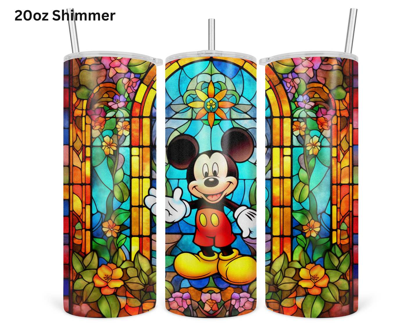 Mickey Stained Glass Tumbler