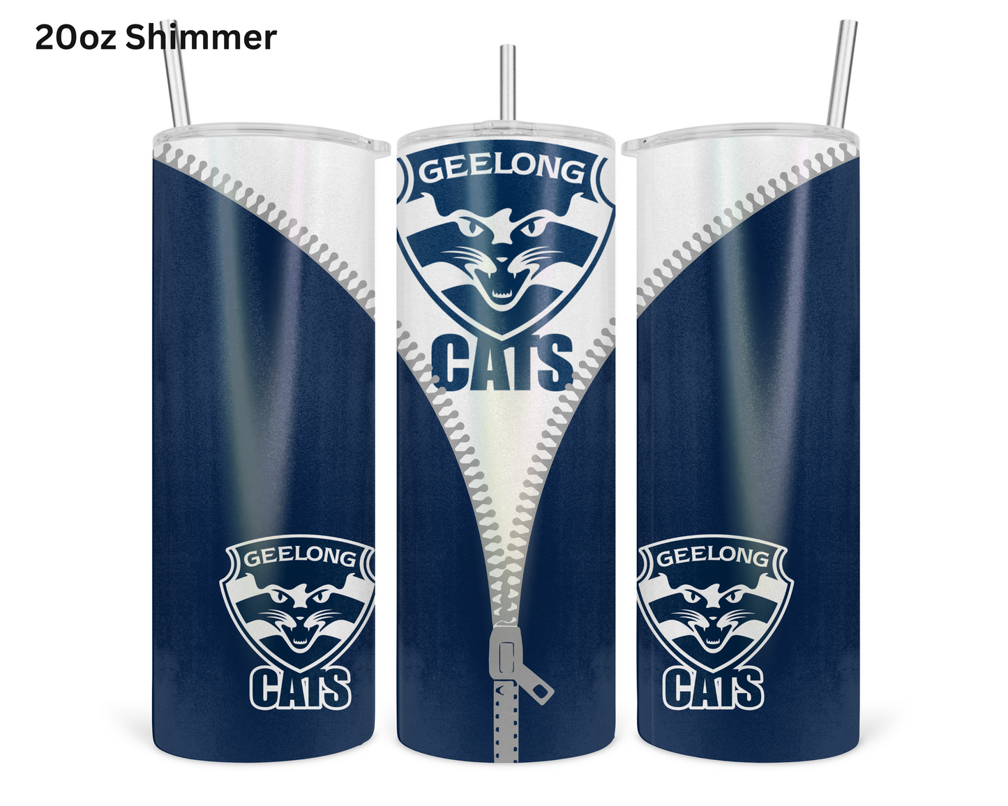 Geelong Cats AFL Zip Tumbler