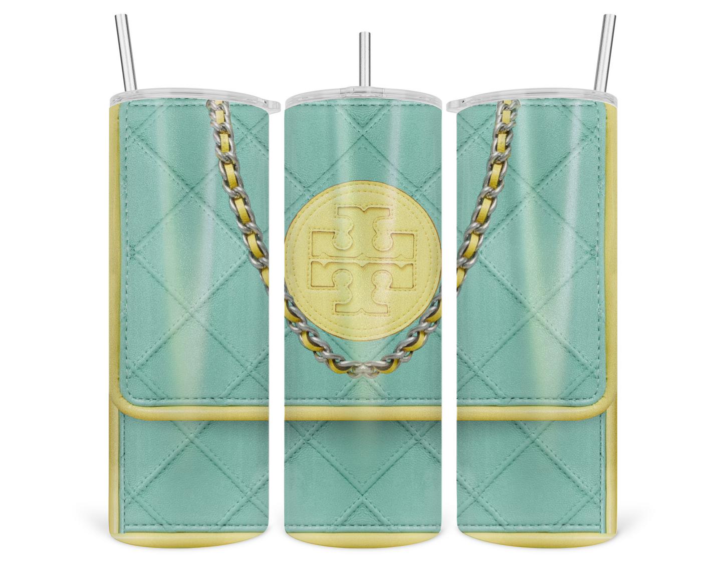 Tory Burch Handbag Inspired Tumbler (002)