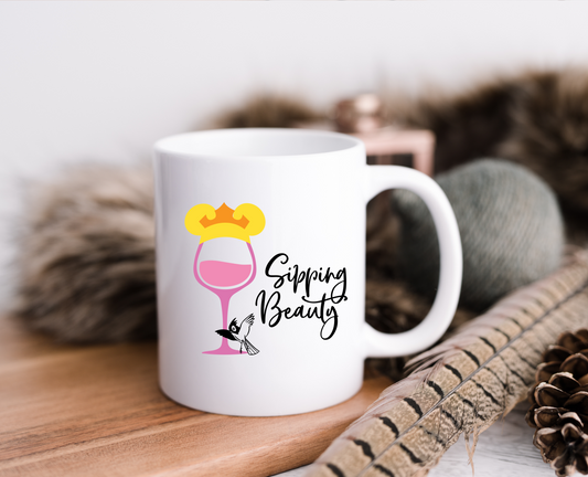 Sipping Beauty Ceramic Mug