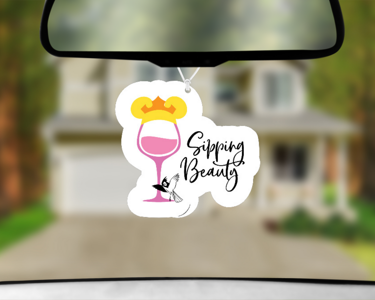 Sipping Beauty Car Air Freshener