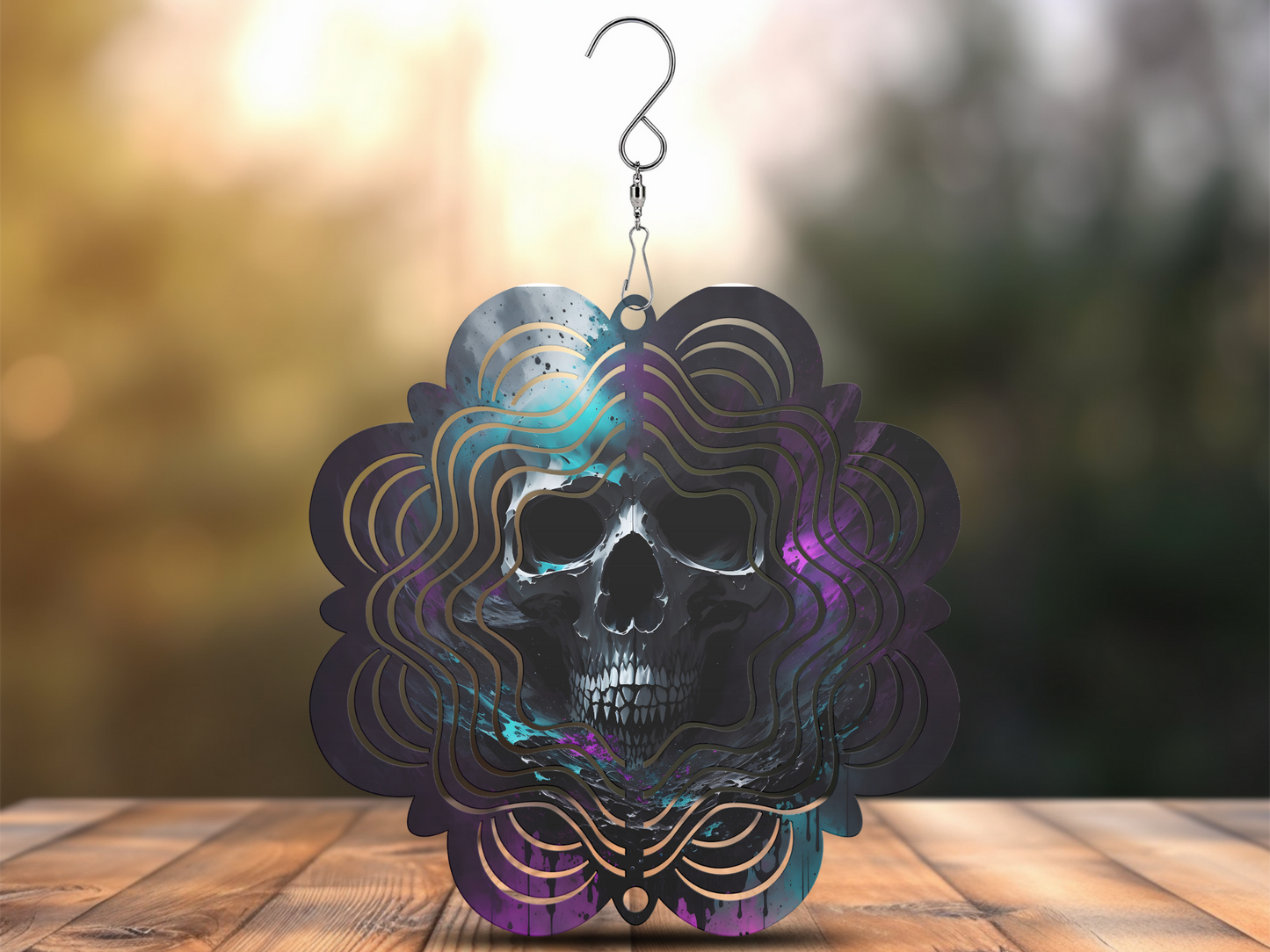 Skull Wind Spinner