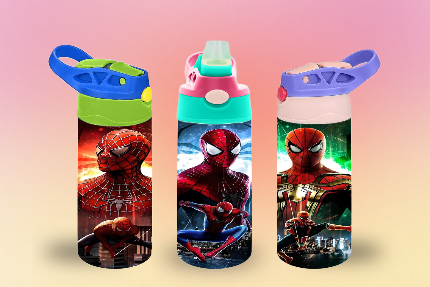 Spiderman Action Sippy Cup / Kids Bottle