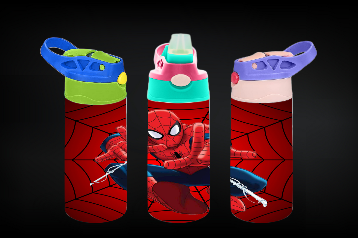 Spiderman's Web Sippy Cup / Kids Bottle