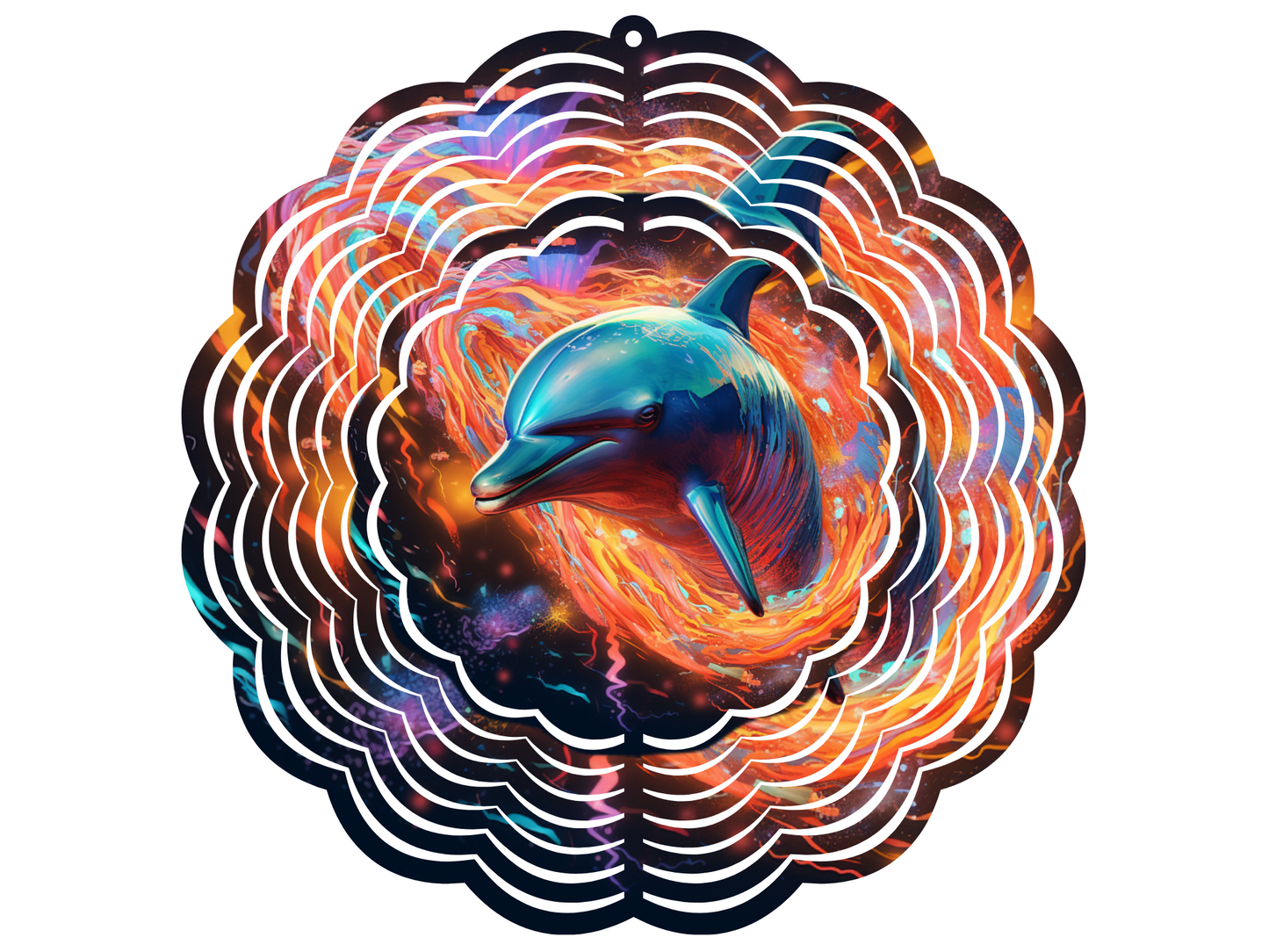 Spinning Dolphin Wind Spinner