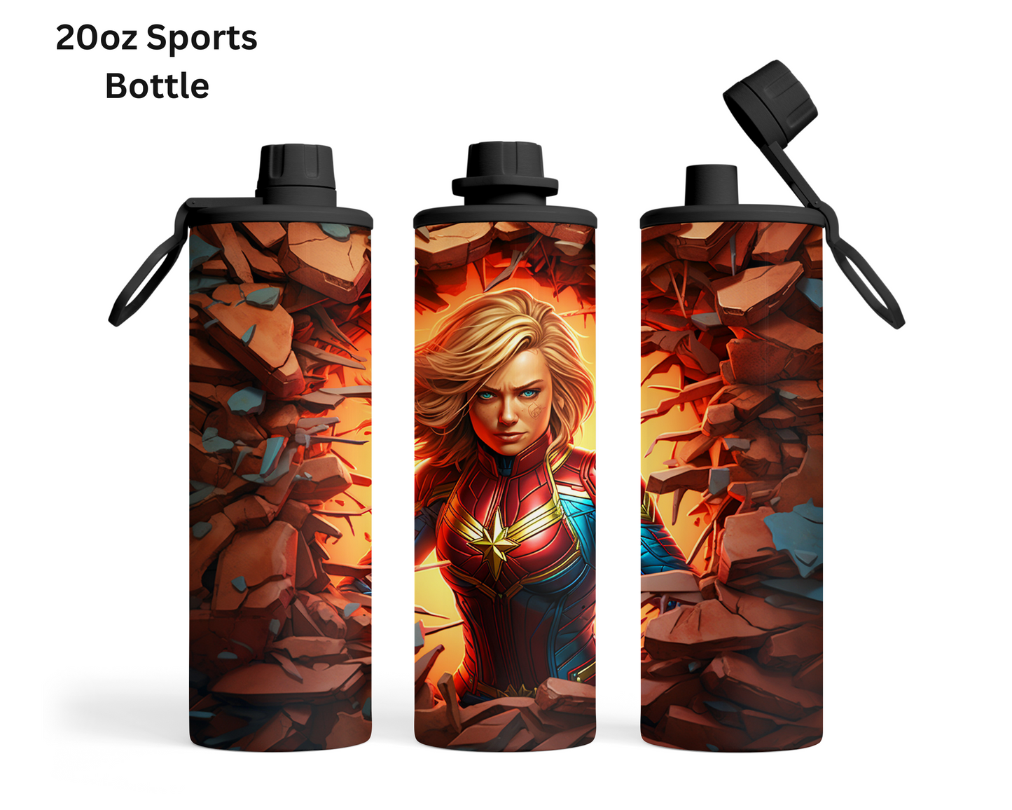 Captain Marvel Wall Break Tumbler