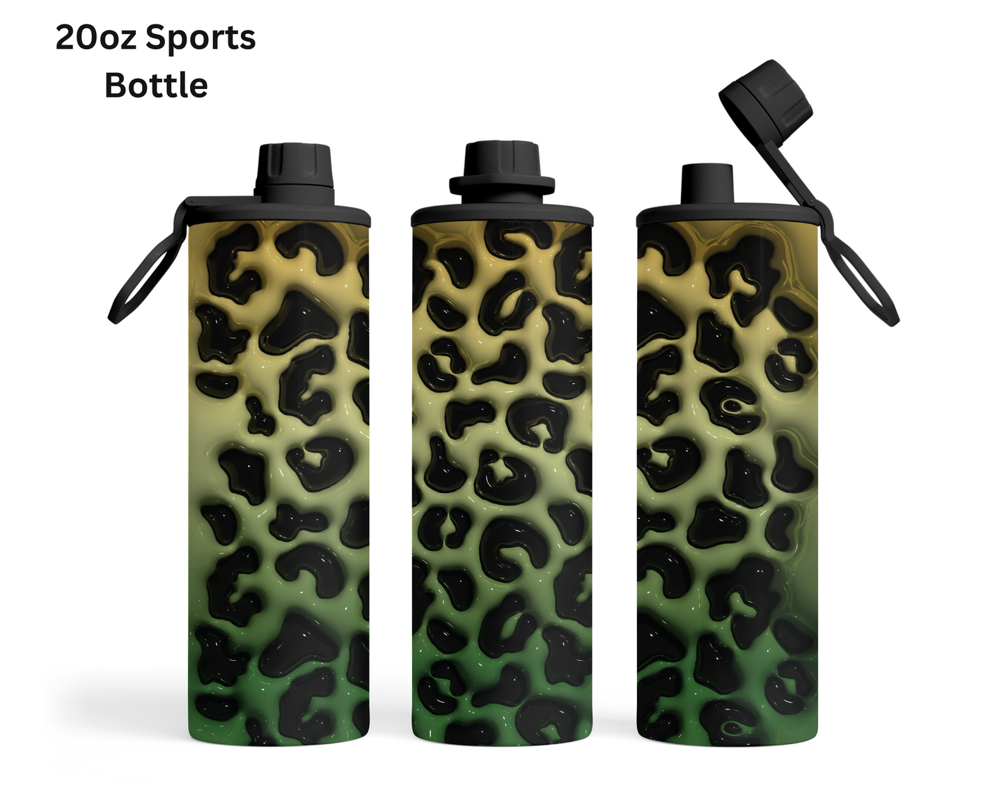 Animal Print - Sage & Forest Green Tumbler