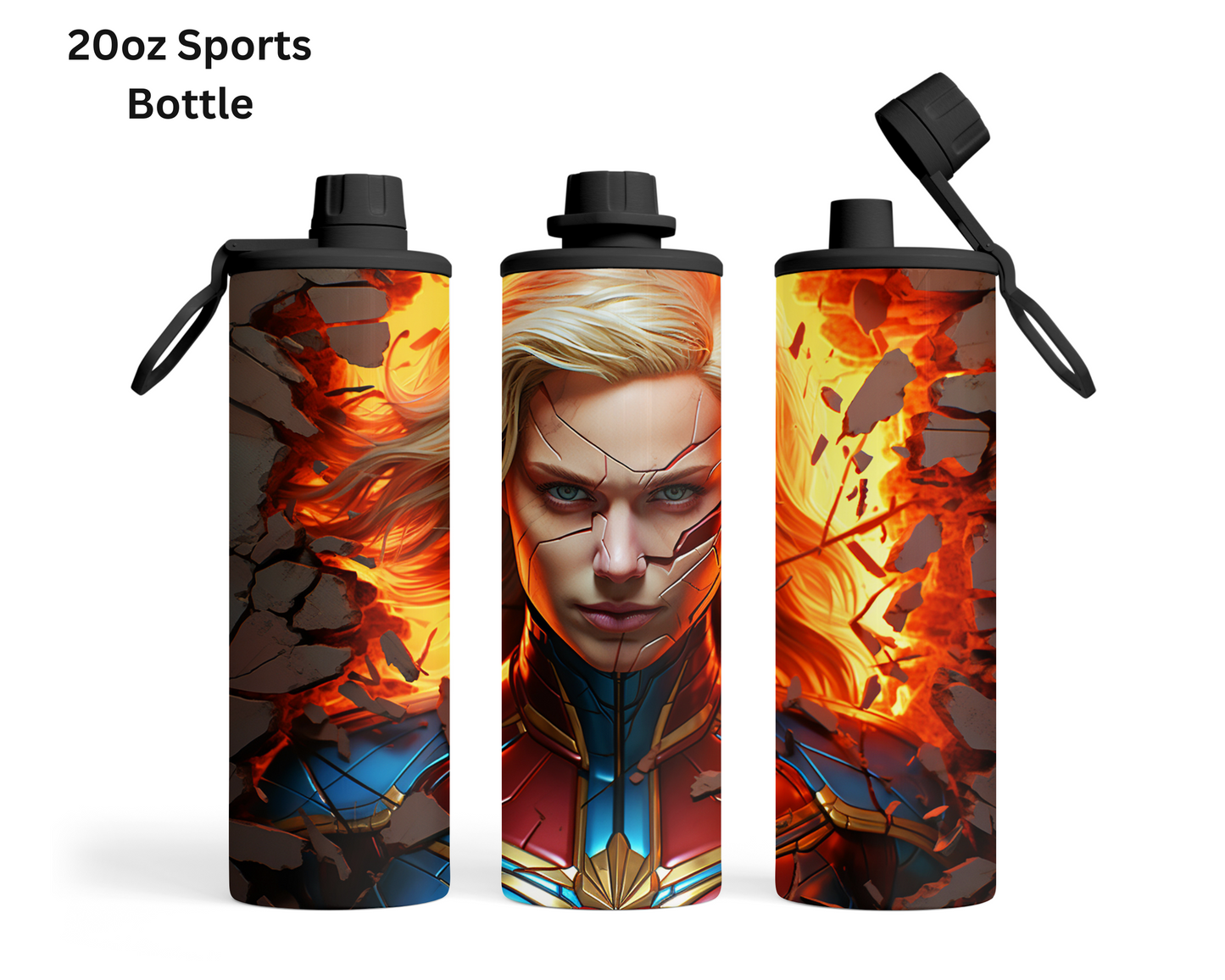 Captain Marvel (Face) Wall Break Tumbler