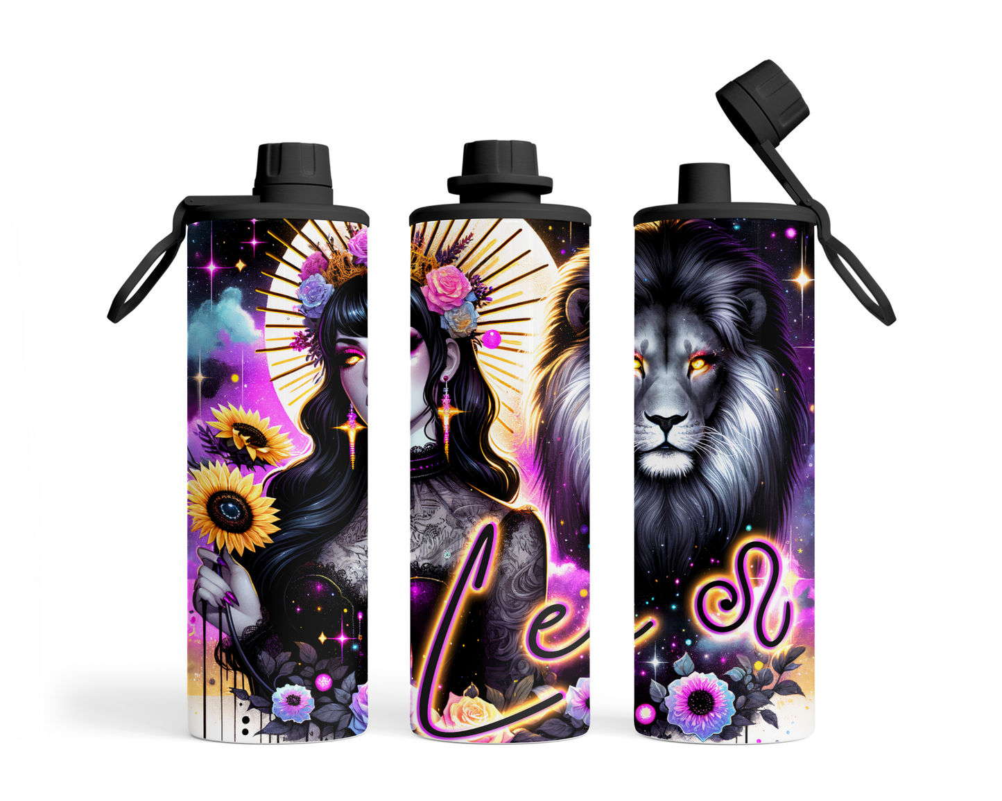 Neon Star Sign - Leo Tumbler (008)