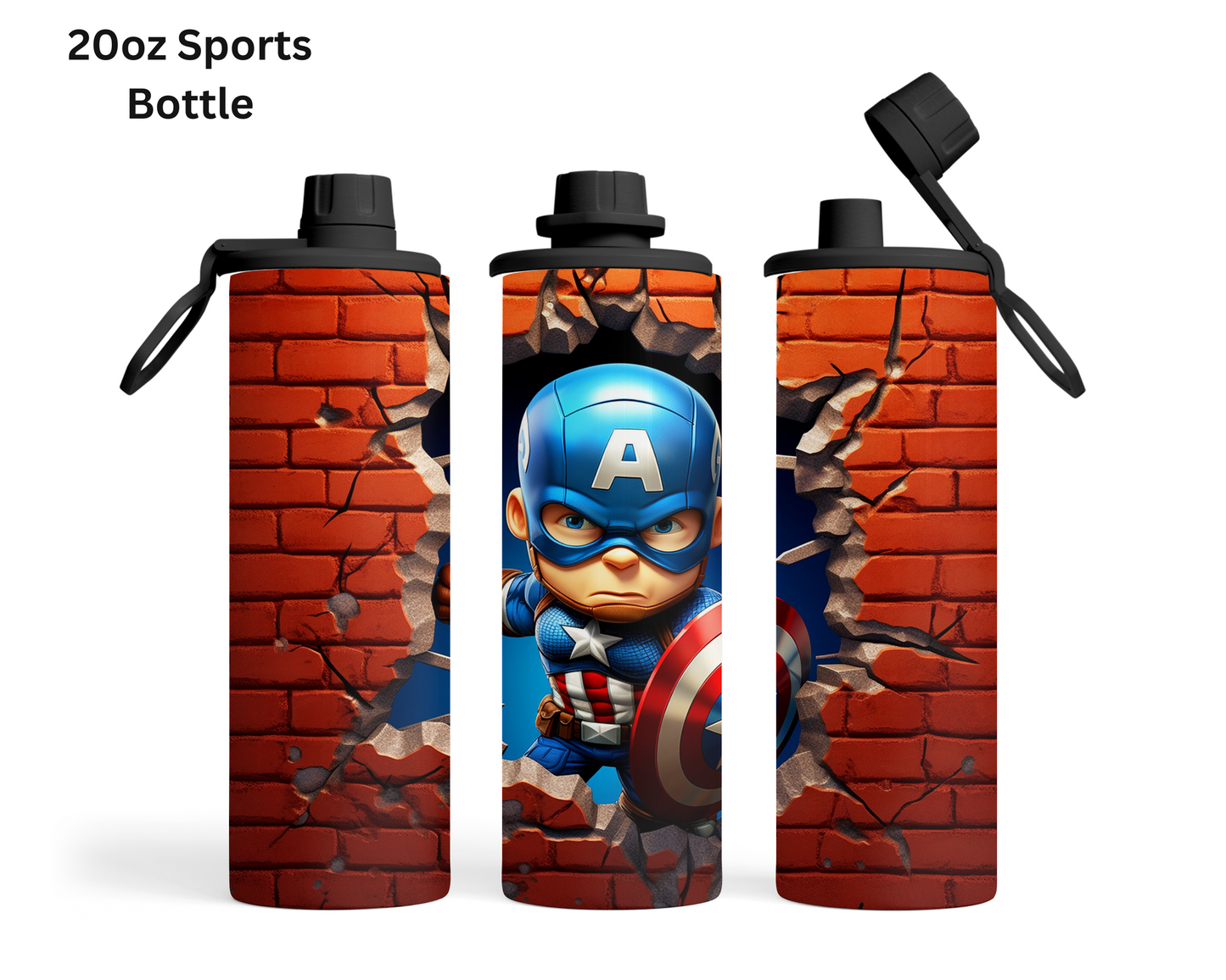 Baby Captain America Wall Break Tumbler