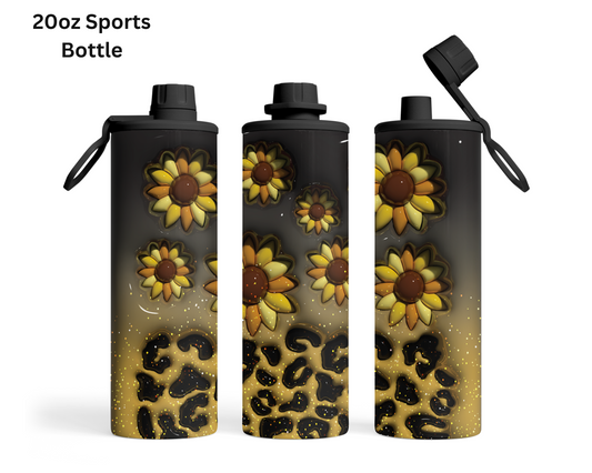 Puff Sunflowers Tumbler