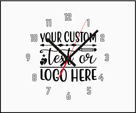 BUILD YOUR OWN Sublimated Clock