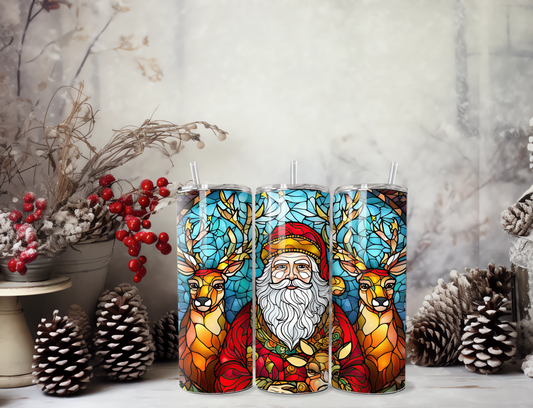 Stained Santa Tumbler