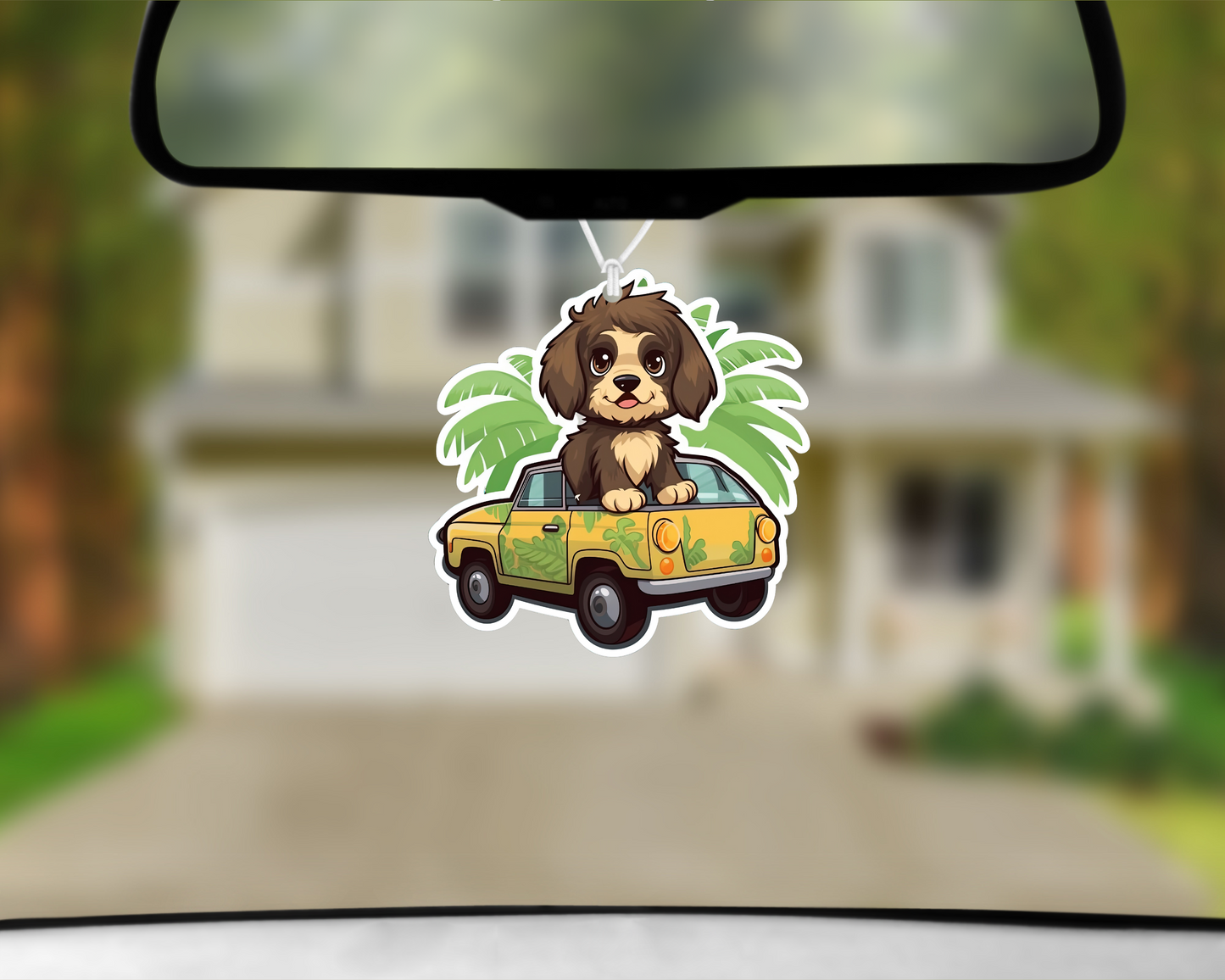 Comedy Dog In Car (Style 11) Car Air Freshener