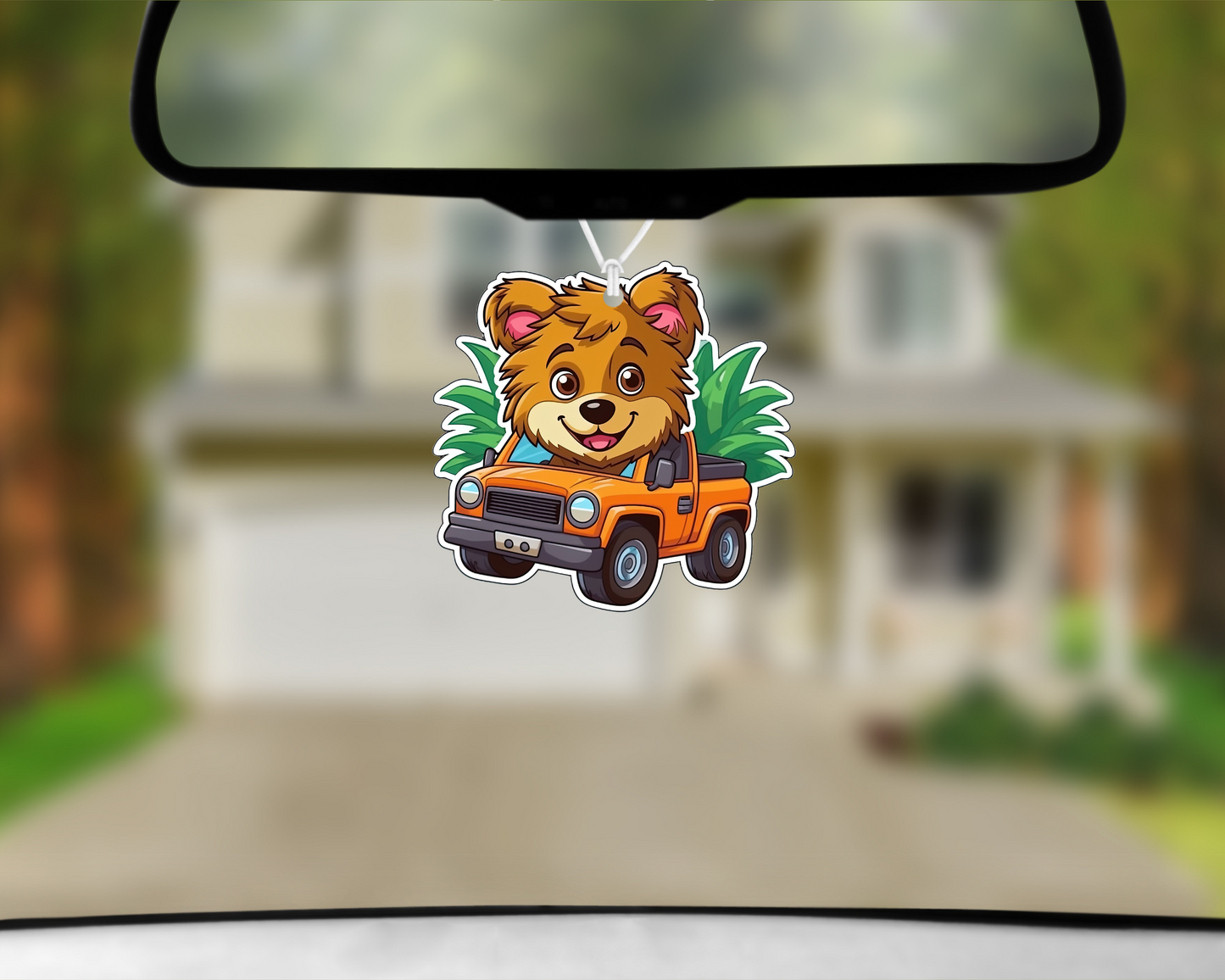 Comedy Dog In Car (Style 13) Car Air Freshener