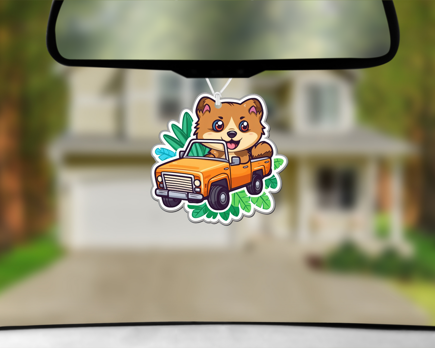 Comedy Dog In Car (Style 16) Car Air Freshener