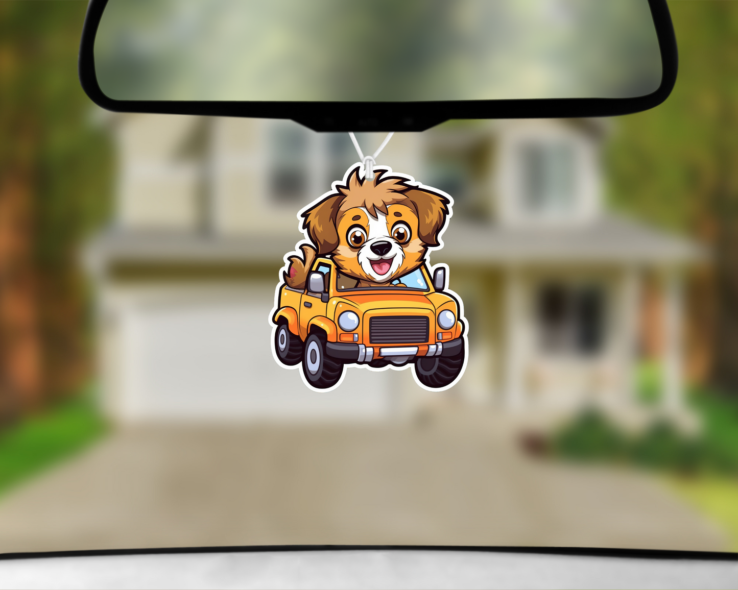 Comedy Dog In Car (Style 4) Car Air Freshener