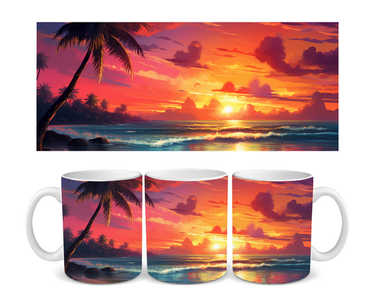 Sundown Island Ceramic Mug