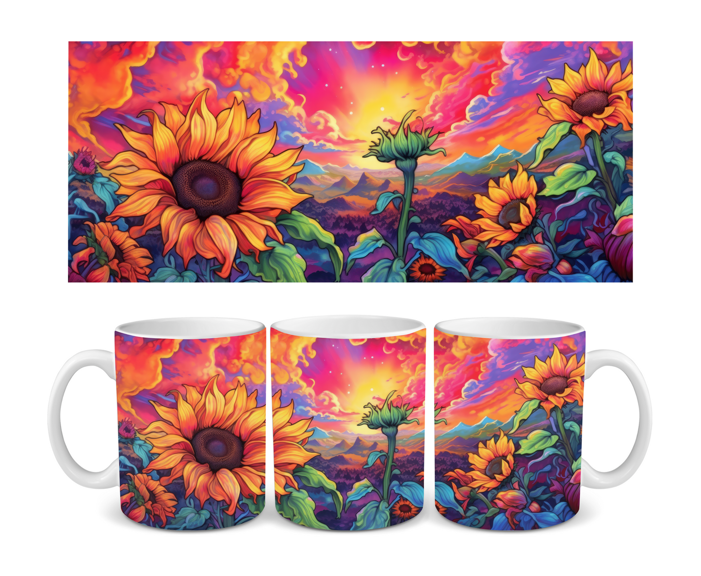 Sunflower Sundown Ceramic Mug