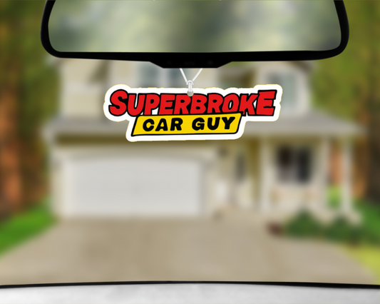 Superbroke Car Guy Car Air Freshener