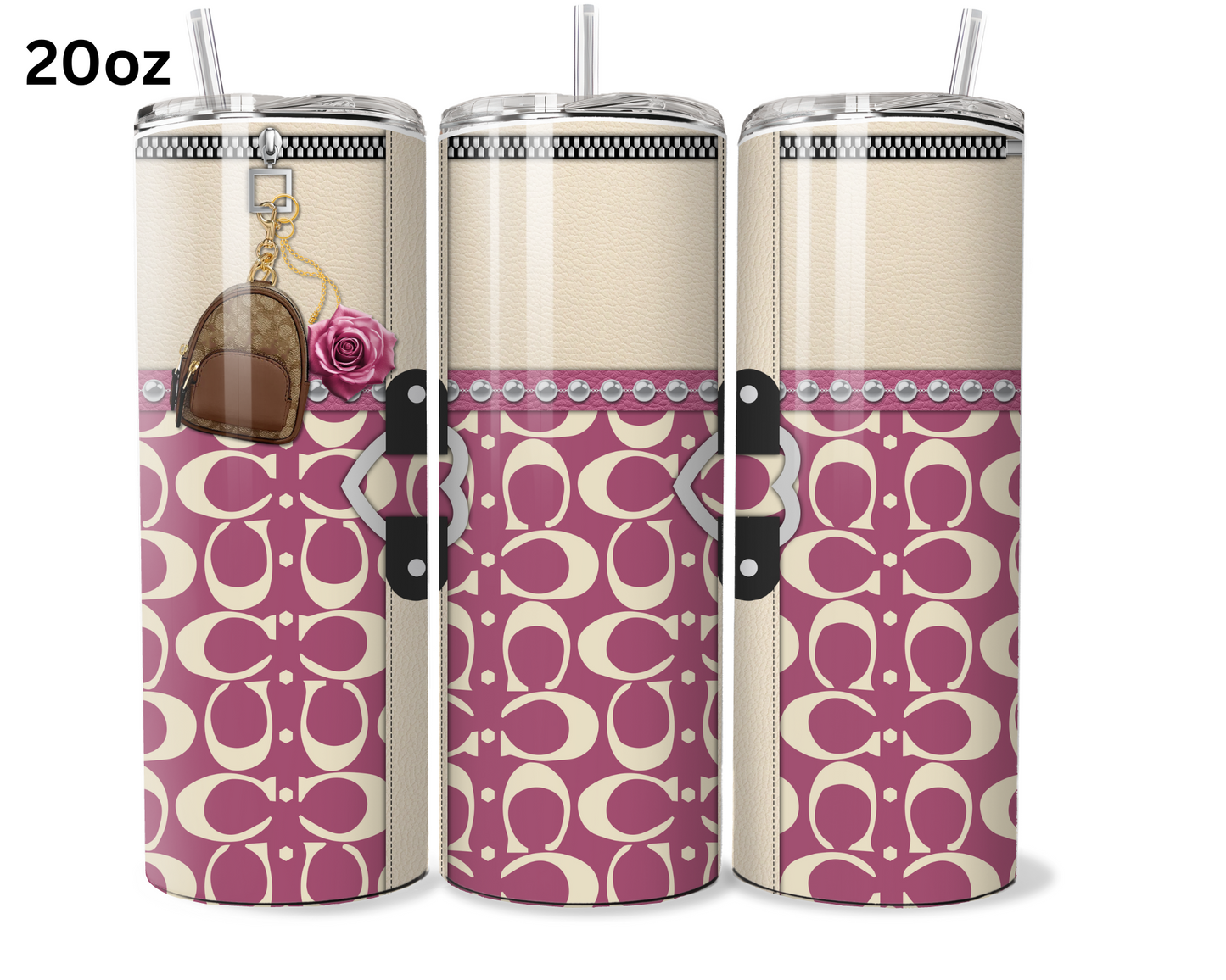 Coach Handbag Inspired Tumbler (022)