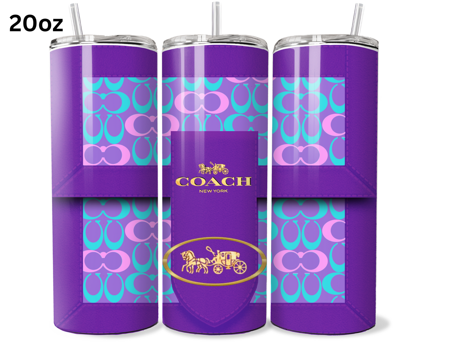 Coach Handbag Inspired Tumbler (090)