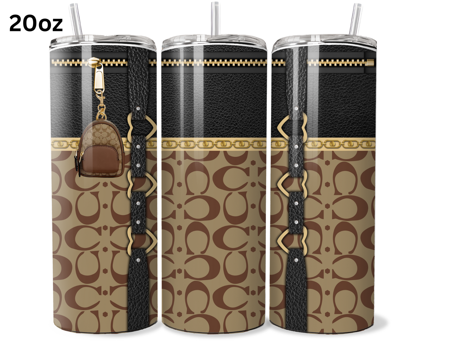 Coach Handbag Inspired Tumbler (027)