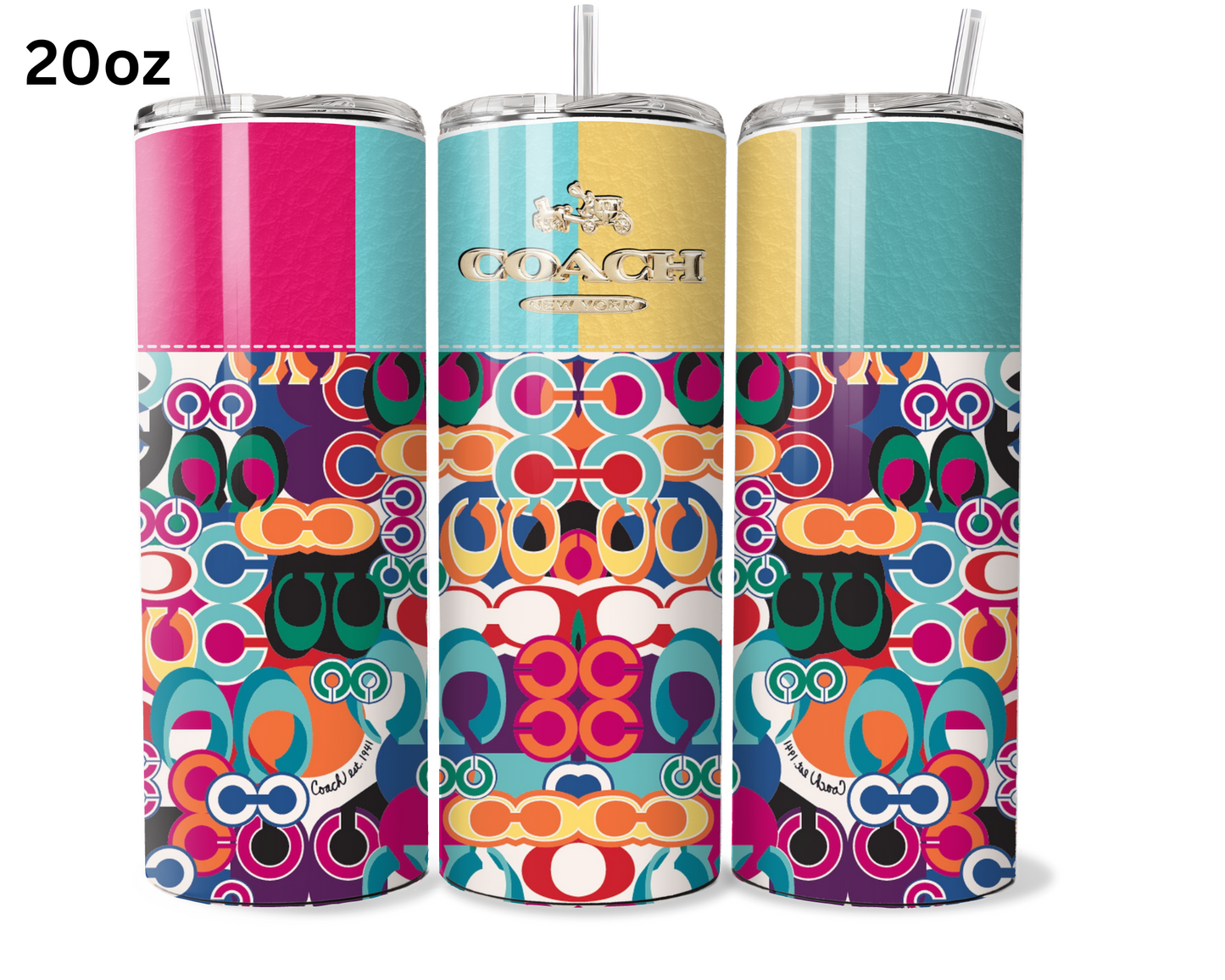 Coach Handbag Inspired Tumbler (074)