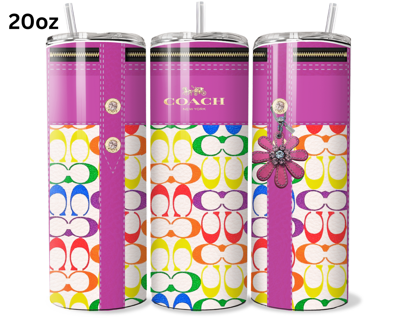 Coach Handbag Inspired Tumbler (092)