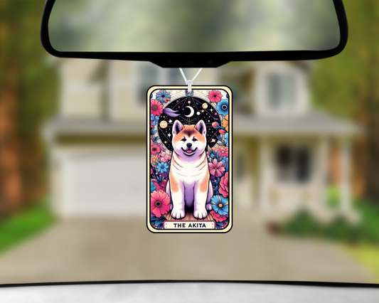 The Akita Tarot Card Car Air Freshener