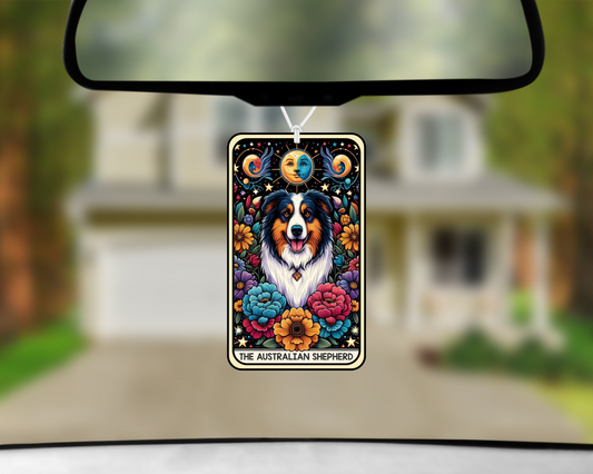 The Australian Shepherd Tarot Card Car Air Freshener