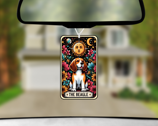 The Beagle Tarot Card Car Air Freshener