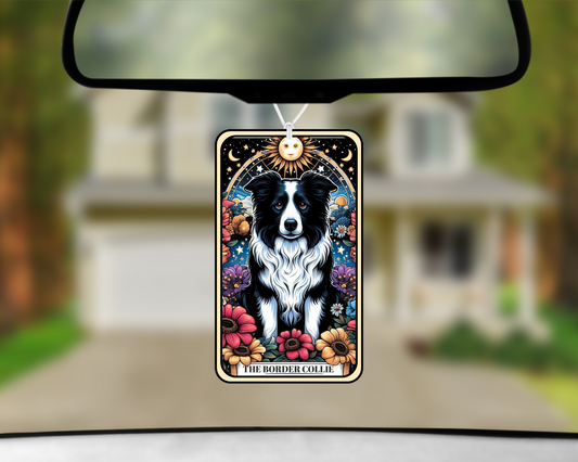 The Border Collie Tarot Card Car Air Freshener