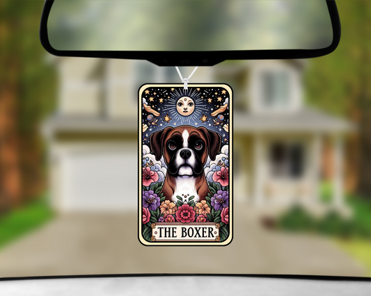 The Boxer Tarot Card Car Air Freshener