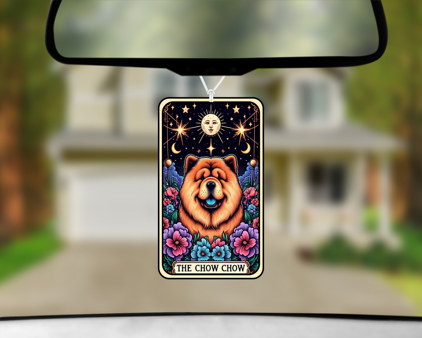 The Chow Chow Tarot Card Car Air Freshener