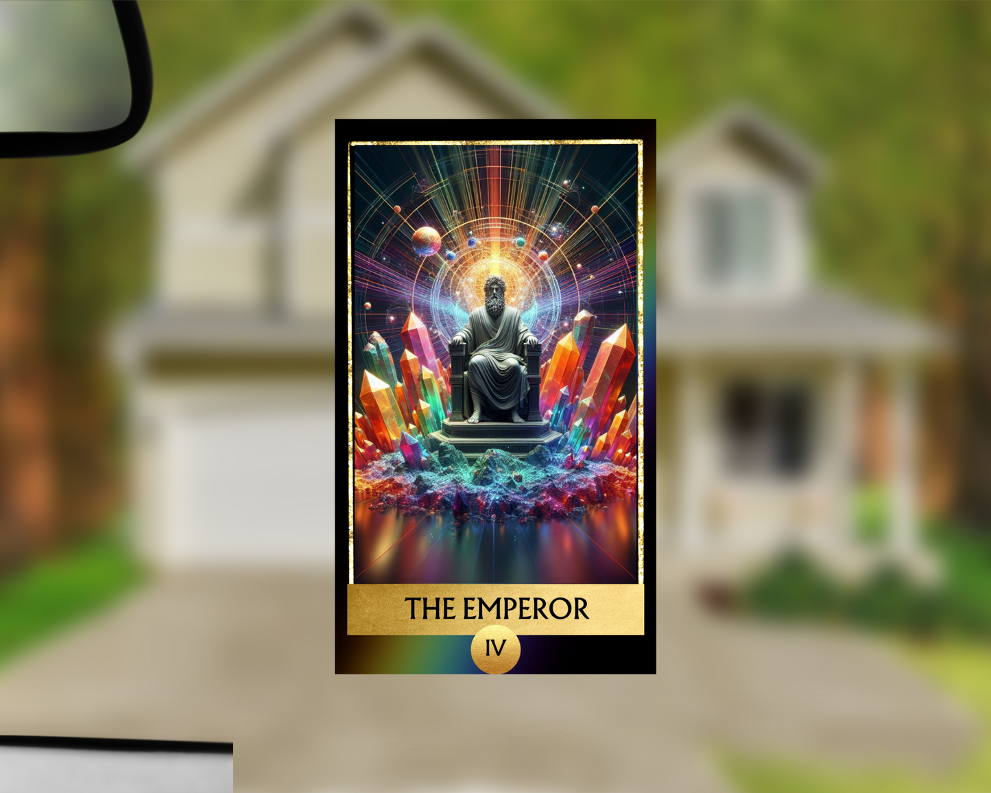 The Emperor IV Tarot Card Car Air Freshener