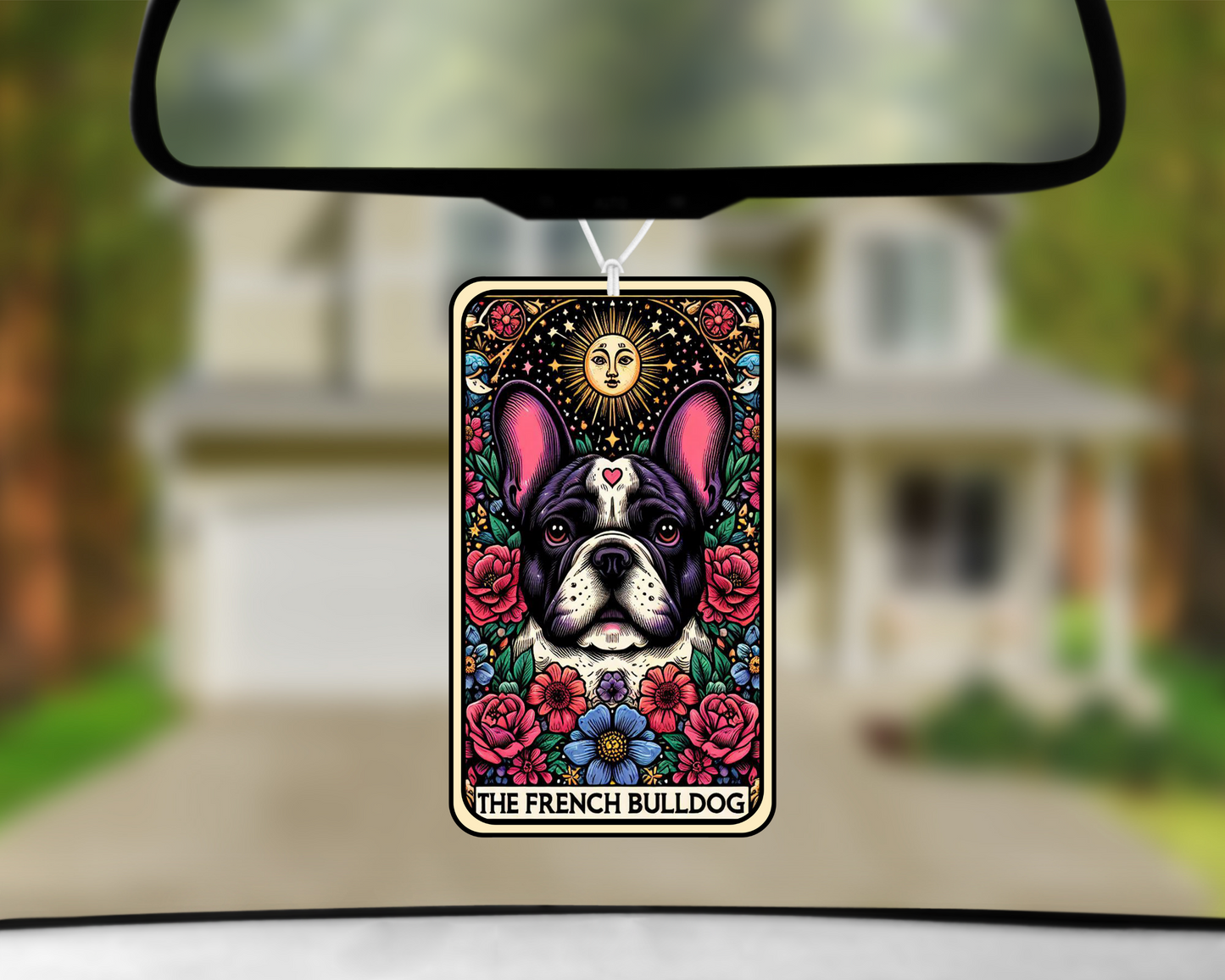 The French Bull Dog Tarot Card Car Air Freshener