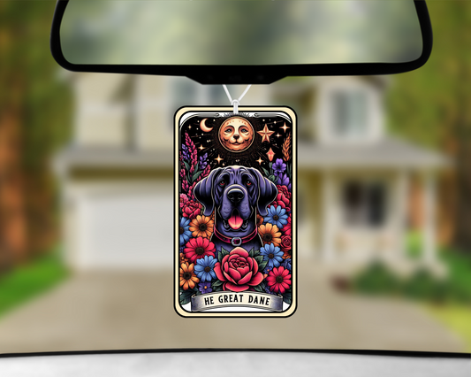 The Great Dane Tarot Card Car Air Freshener