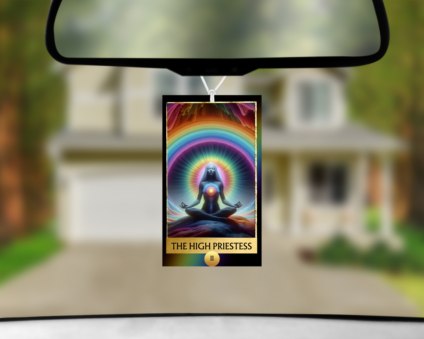 The High Priestess II Tarot Card Car Air Freshener