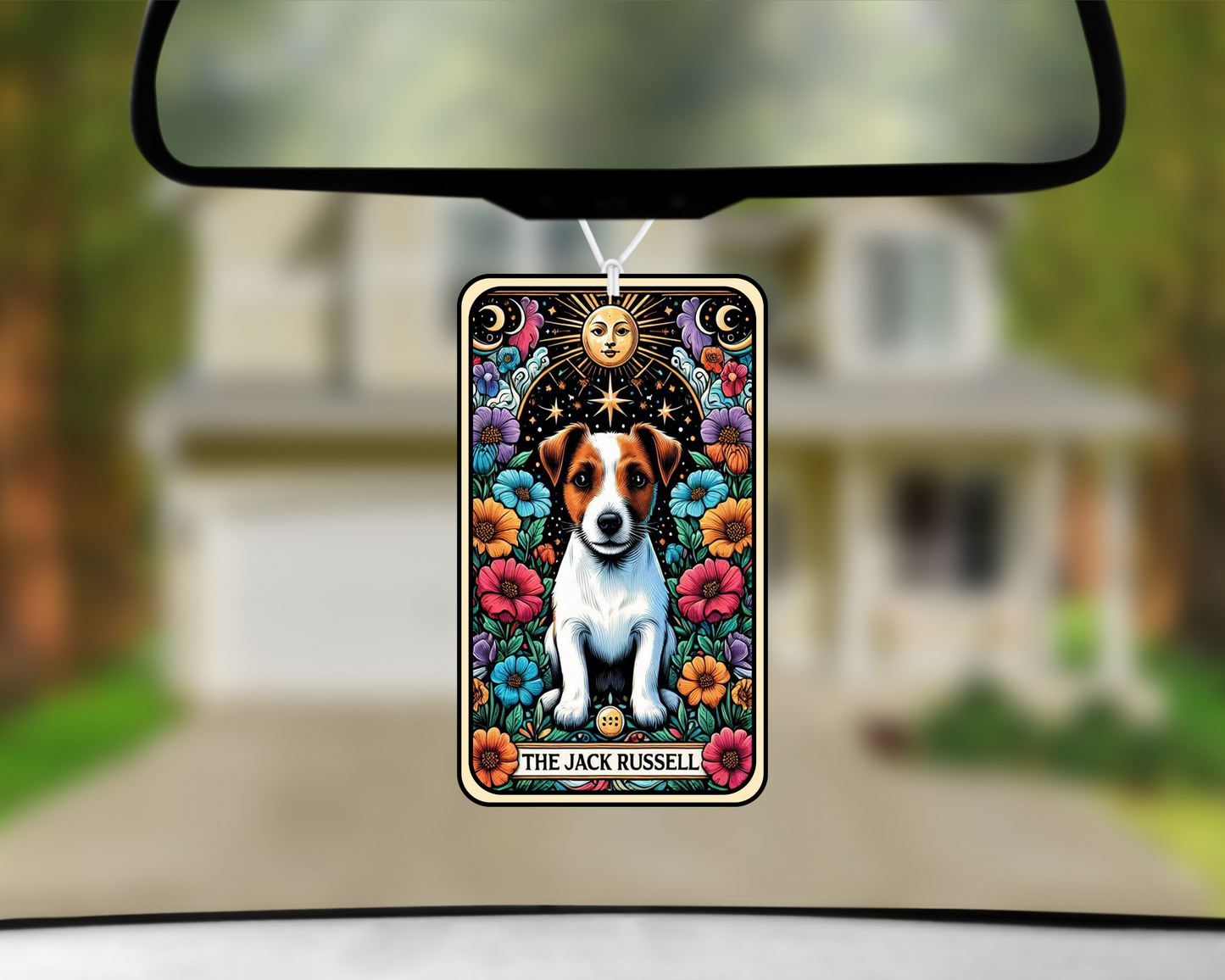 The Jack Russell Tarot Card Car Air Freshener