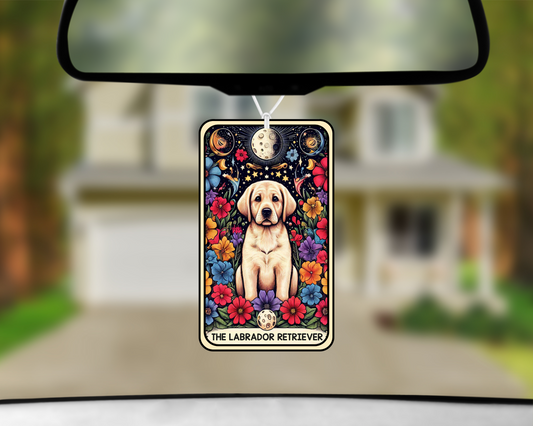 The Labrador Retriever Tarot Card Car Air Freshener