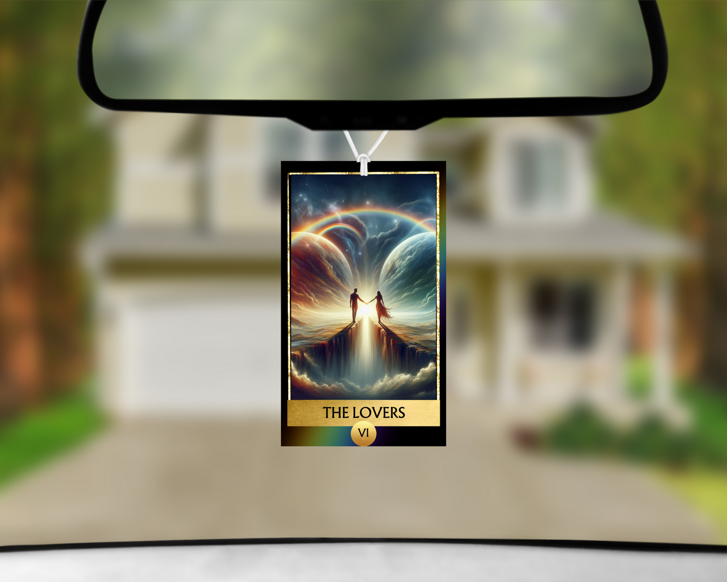 The Lovers VI Tarot Card Car Air Freshener